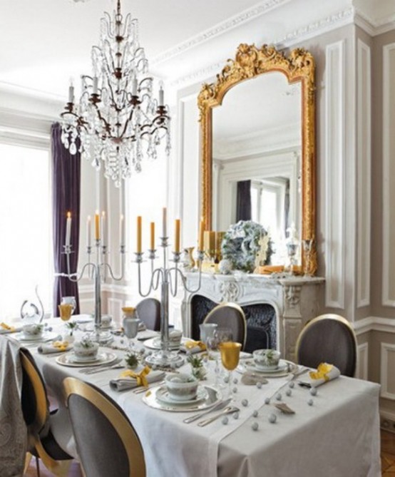 48 Charming French Dining Room Design Ideas - DigsDi