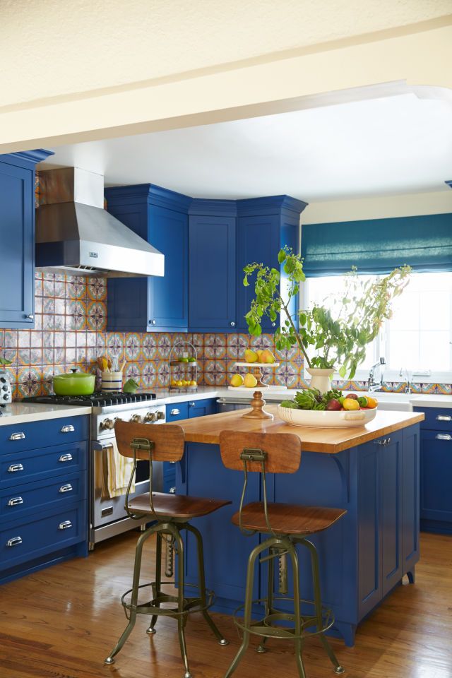 The Grown-Up's Guide to Decorating With Color | Kitchen cabinet .