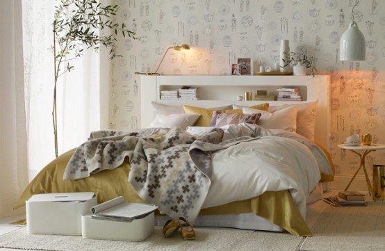 Chic Gold And White Bedroom Design - DigsDi