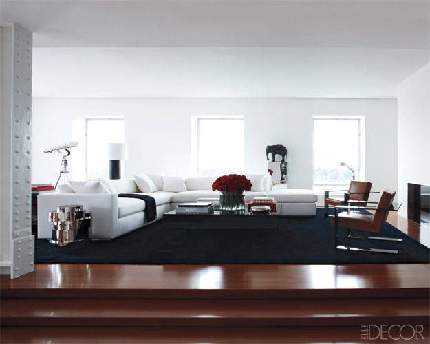 Ralph Lauren's Chic Retreat Photos | White furniture living room .