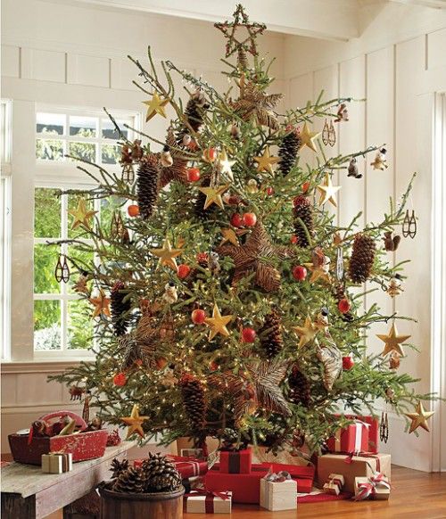 10 Ideas To Decorate Christmas Tree With Pine cones | Shelterness .