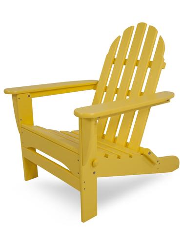 POLYWOOD Classic Folding Adirondack Patio Chair - Vibrant Colors .