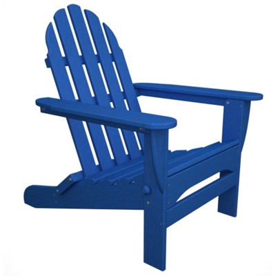 Classic Folding Adirondack in Vibrant Colors by Poly Wood Inc .