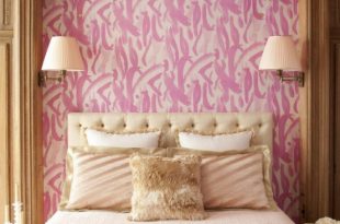 Classical And Glamorous Bedroom Design In Cold Pink - DigsDi