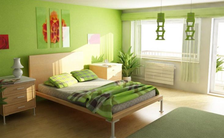 Top 20 Colorful Bedroom Design Ideas | Bedroom green, Green .