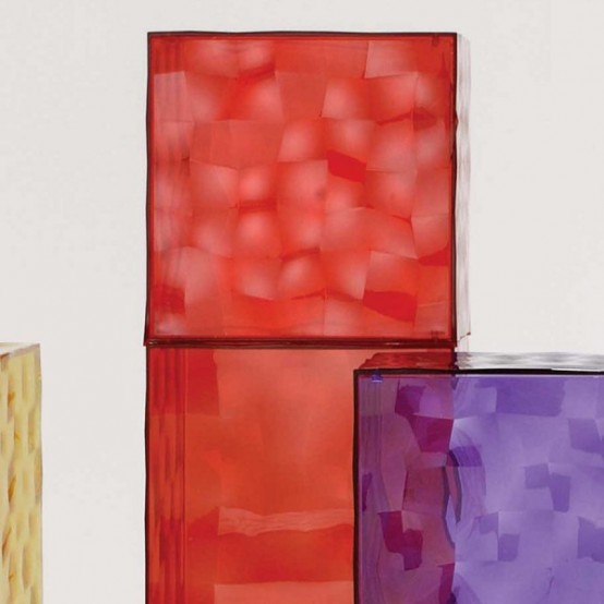 Colorful Glass Drawers That Can Form An Art Object - DigsDi