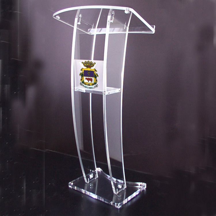 Modern Design Clear Acrylic Podium Pulpit Lectern Lucite Lectern .