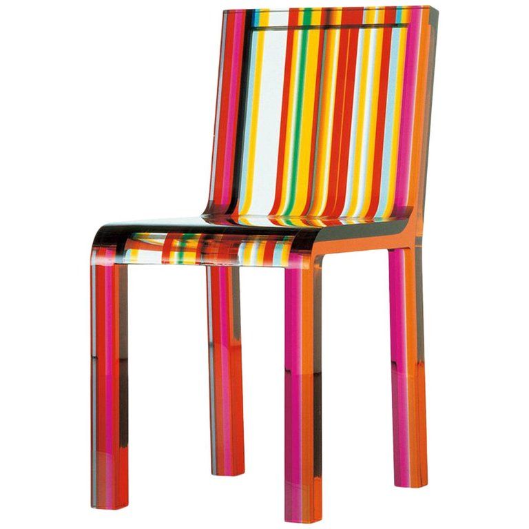 Rainbow Chair By Patrick Norguet In Acrylic Resin For Cappellini .