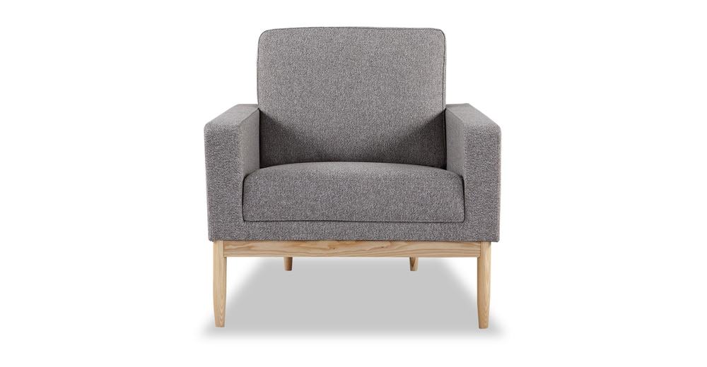 Stilt Danish Mod 33" Fabric Chair, Ash/Urban Pebble - Kardi