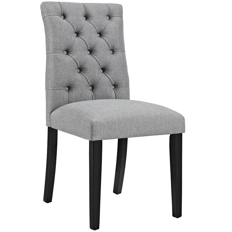 Charlton Home® Arcade Tufted Upholstered Dining Chair & Reviews .