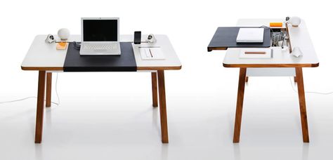 Compact and Stylish Laptop Desk For the Home Office With Cool Cord .