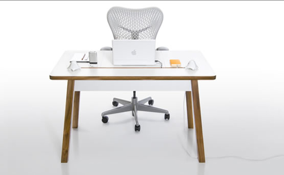 Compact and Stylish Laptop Desk For the Home Office With Cool Cord .