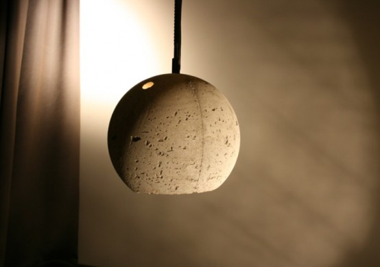 Concrete Pendant Lamps With Industrial Chic - DigsDi