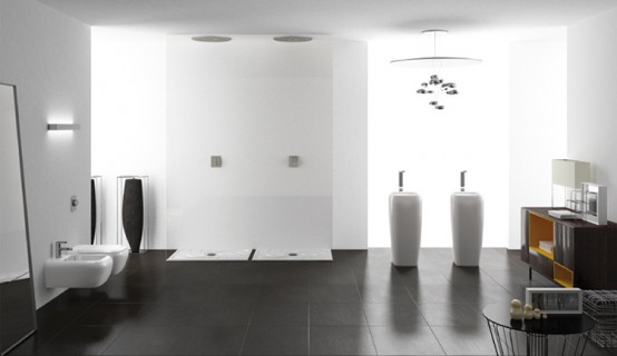 Contemporary Easy-Chic Bathroom Sanitaries and Washbasins - Shui .