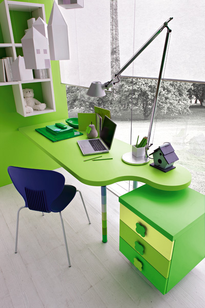 Contemporary Green Kids Bedroom By Stemik Living - DigsDi
