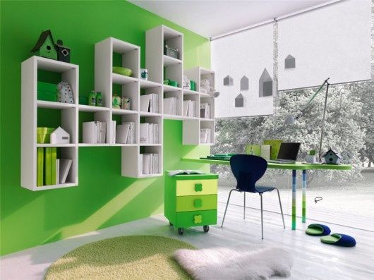 modern furniture bookcase green #modern #furniture #home #decor .