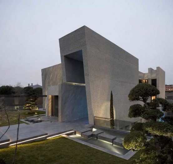 Contemporary House-Sculpture In Spain | Box house design .