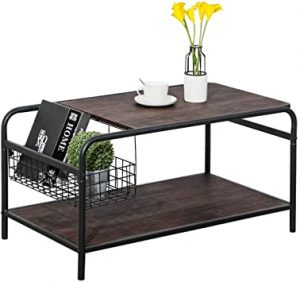 Amazon.com: Rustic Coffee Tables with Storage Wood Living Room .