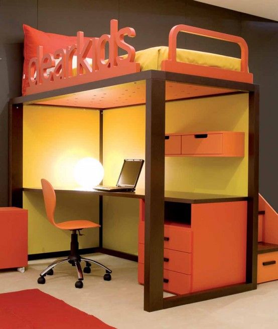 Cool and Ergonomic Bedroom Ideas for Two Children by DearKids Mon .