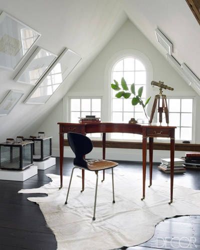 37 Cool Attic Home Office Design Inspirations | Home office design .