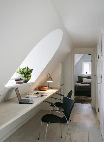 37 Cool Attic Home Office Design Inspirations | Interior Design .