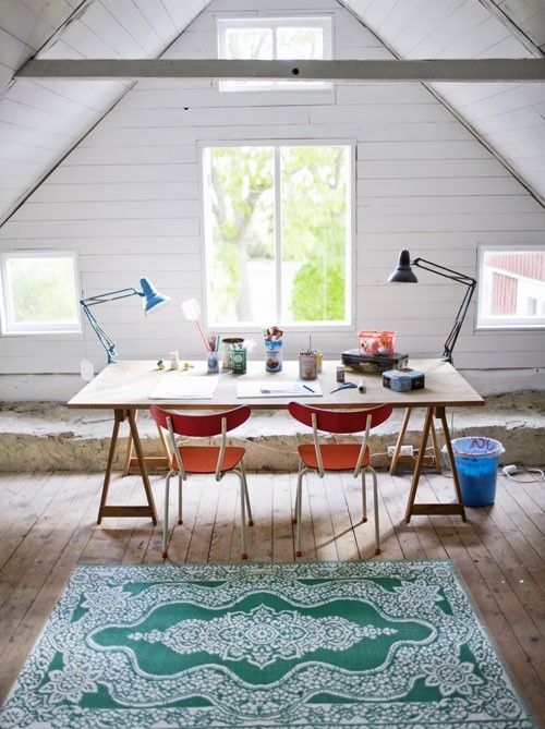 37 Cool Attic Home Office Design Inspirations | DigsDigs | Rustic .