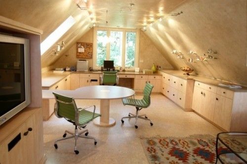 37 Cool Attic Home Office Design Inspirations | DigsDigs | Bonus .
