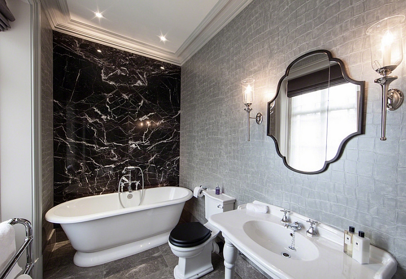 21 Cool Black And White Bathroom Design Ide