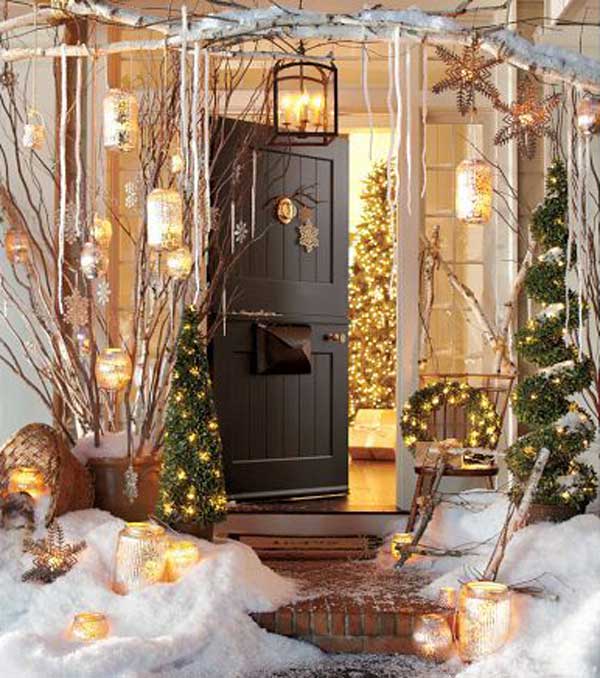 40 Cool DIY Decorating Ideas For Christmas Front Porch - Amazing .