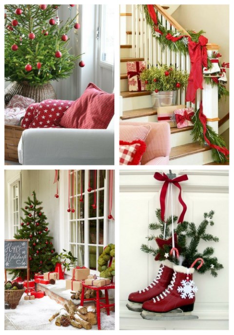 Red And Green Christmas Home Decor Ideas | ComfyDwelling.c