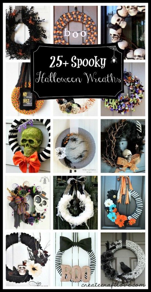 Spooky Halloween Wreaths | Halloween Decor Ideas | Diy halloween .