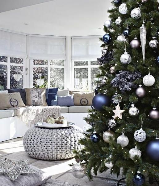 Blue Christmas Tree Decorating Ideas Adding Cool Elegance to .