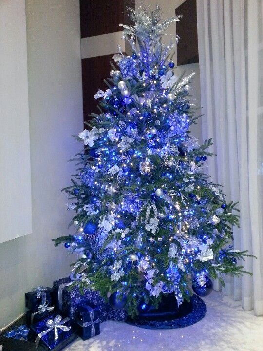 34 Blue Christmas Tree Decorations Ideas - Decoration Love | Blue .