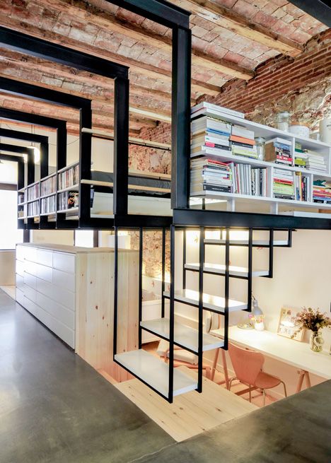 Architect Carles Enrich converted an old laundry space in .
