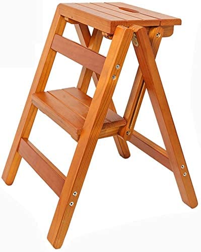 Amazon.com: HOMRanger 2 Step Solid Wood Ladder Step Stool .