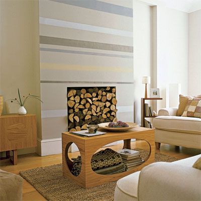 Colorful Striped Wall Designs | Striped walls, Neutral room design .