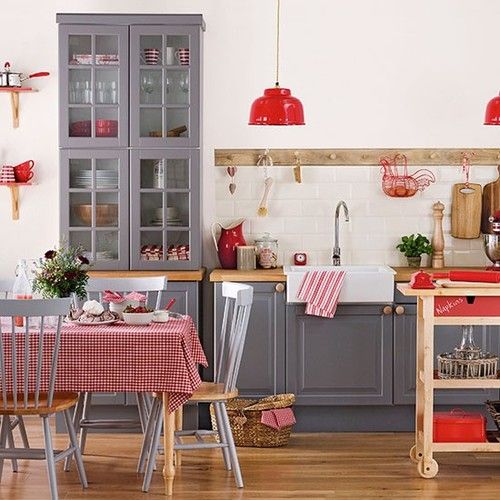 39 Cool Red And Grey Home Décor Ideas - DigsDi