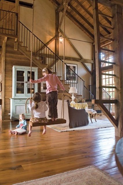 50 Cozy And Inviting Barn Living Rooms | My dream home, Barn .