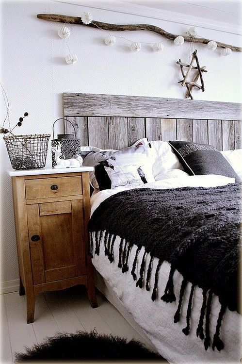 Weathered wood planks are a perfect materials for DIY rustic decor .
