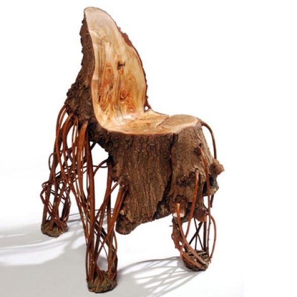Crazy Chair Looking Like A Stump | DigsDigs | Unusual furniture .