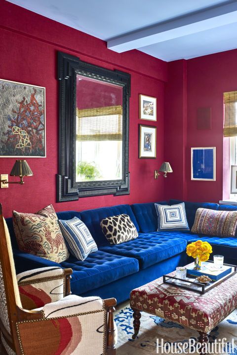 This Crazy-Colorful Apartment Proves Blue and Black Do Go Together .