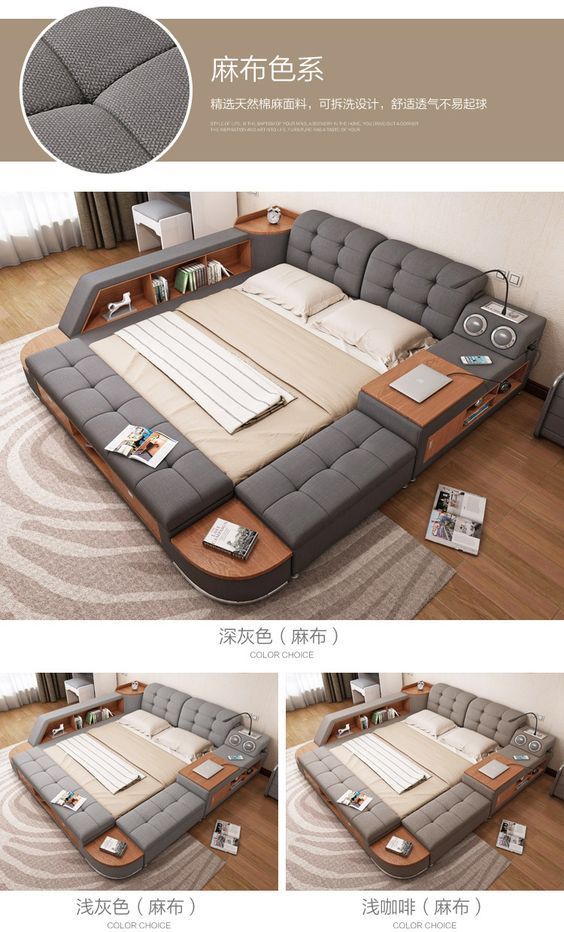 Master Bedroom Multifunctional Tatami Bed Modern Simple Storage .