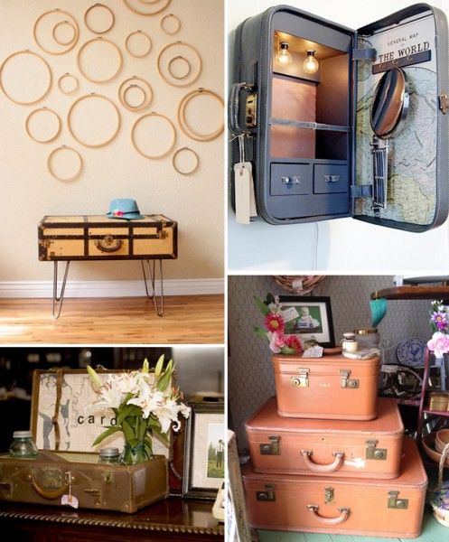 Creative Ways Of Reusing Vintage Suitcases For Home Decor