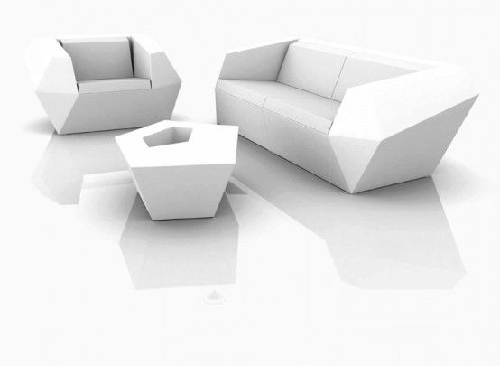 Crystal-Like Outdoor Modular Furniture and Flowerpots | Мебель .