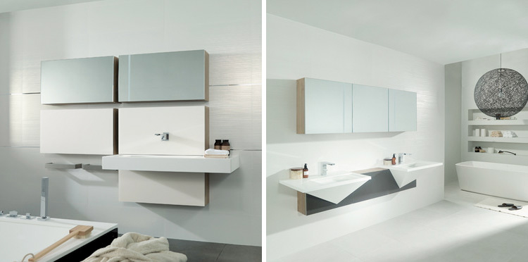Cubism Inspired Bathroom Collection - Mondart from Gamadecor .