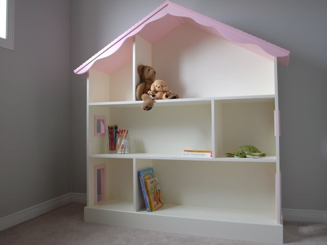 Hand Crafted Dollhouse Bookcase by Clark Wood Creations .