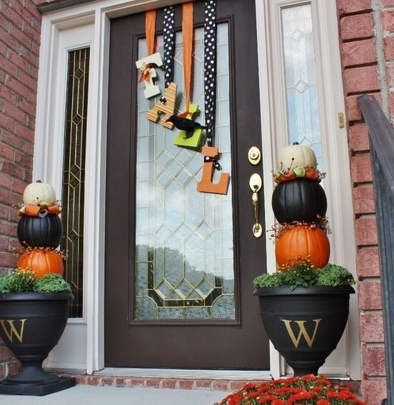 fall decorations for front of house | 47 Cute And Inviting Fall .