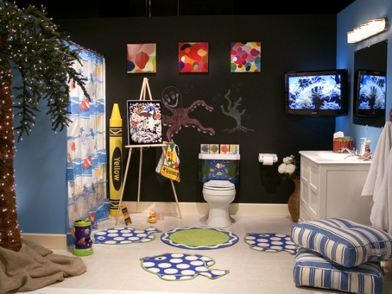 10 Cute Kids Bathroom Decorating Ideas - DigsDi