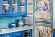 Dazzling Blue Kitchen Design For Those Who Love Vivid Colors .