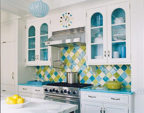 Eye Candy: 10 Turquoise Kitchens | Turquoise kitchen, Home .
